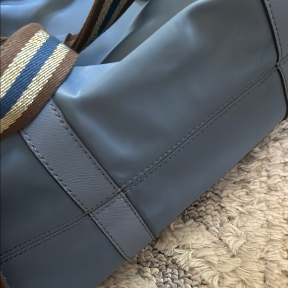 Henri Bendel Blue Leather Backpack - Picture 13 of 16